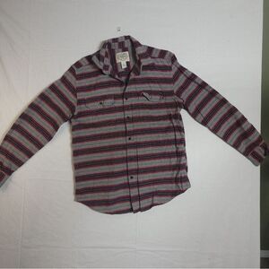 Vintage St. John’s Bay Flannel Shirt Button Up Long Sleeve Plaid Sz Med Cotton